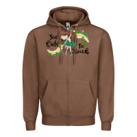 Chestnut St. Patrick' Too cute to pinch Zipper Hoodie - CowGirlArtShop