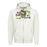 Oatmeal Heather St. Patrick' Too cute to pinch Zipper Hoodie - CowGirlArtShop