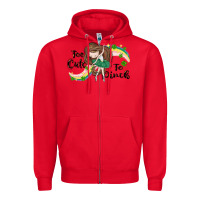 Red St. Patrick' Too cute to pinch Zipper Hoodie - CowGirlArtShop