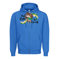 True Royal St. Patrick' Too cute to pinch Zipper Hoodie - CowGirlArtShop