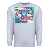 Heather Grey Mom Is A Fighter Tumbler Premium Sweatshirt - BundleAndBundleShop