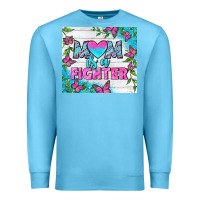 Ocean Blue Mom Is A Fighter Tumbler Premium Sweatshirt - BundleAndBundleShop
