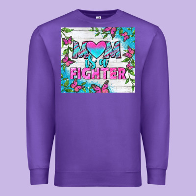 Mom Is A Fighter Tumbler Premium Sweatshirt Designed By Bundleandbundleshop