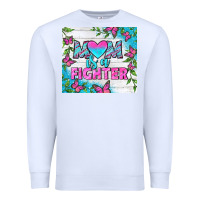 White Mom Is A Fighter Tumbler Premium Sweatshirt - BundleAndBundleShop
