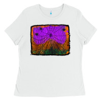 White halloween spider web background Ladies Tee - Jasminsmagicworld