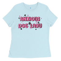 Anxious Dog Lady Ladies Tee | Teevron