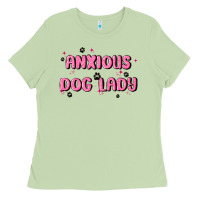 Matcha anxious dog lady Ladies Tee - MaliasSmallBusiness