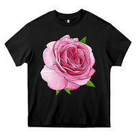 Black all dressed up rose Heavy Core Tee - LillyAllenDesigns