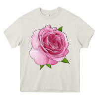 Cream all dressed up rose Heavy Core Tee - LillyAllenDesigns