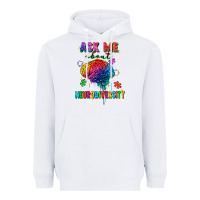 White ask me about neurodiversity Heavyweight Hoodie - FaDigitalArtStudio