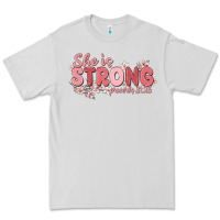Dove Grey she is strong proverbs 31 25 Premium Tee - MaliasSmallBusiness