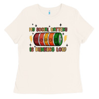 Bone social battery Ladies Tee - MaliasSmallBusiness