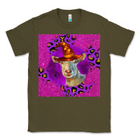 Army Green Halloween Saanen Goat Classic Tee - LillyAllenDesigns