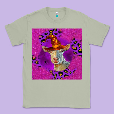 Halloween Saanen Goat Classic Tee Designed By Lillyallendesigns