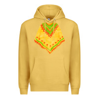 Antique Gold mexican poncho fa element Premium Hoodie - FaDigitalArtStudio