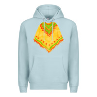 Blue Mist mexican poncho fa element Premium Hoodie - FaDigitalArtStudio