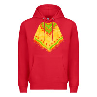 Red mexican poncho fa element Premium Hoodie - FaDigitalArtStudio