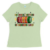Matcha social battery Ladies Tee - MaliasSmallBusiness