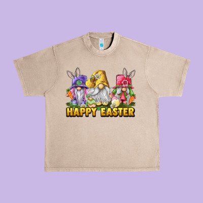Happy Easter Gnomies Urban Heavy Tee Designed By Lillyallendesigns