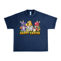Navy Happy Easter gnomies Urban Heavy Tee - LillyAllenDesigns