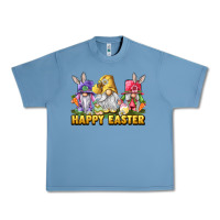 Pebble Blue Happy Easter gnomies Urban Heavy Tee - LillyAllenDesigns