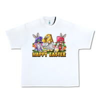 White Happy Easter gnomies Urban Heavy Tee - LillyAllenDesigns