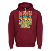 Burgundy Western Mama can cooler Mother's Day Zipper Hoodie - HowdyJamesFarm