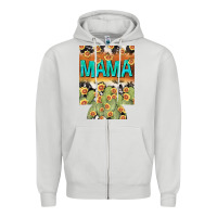 Dove Grey Western Mama can cooler Mother's Day Zipper Hoodie - HowdyJamesFarm