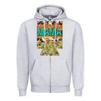 Heather Grey Western Mama can cooler Mother's Day Zipper Hoodie - HowdyJamesFarm