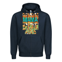 Navy Western Mama can cooler Mother's Day Zipper Hoodie - HowdyJamesFarm