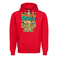 Red Western Mama can cooler Mother's Day Zipper Hoodie - HowdyJamesFarm