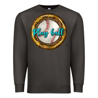 Smoke baseball with sunflower round earrings Premium Sweatshirt - BundleAndBundleShop