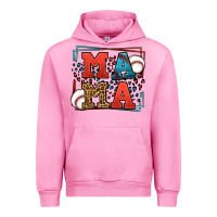 Fuchsia Pink leopard baseball mama Mother's Day Urban Hoodie - LillyAllenDesigns