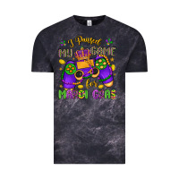 Cloud Black i paused my game for mardi gras Vintage Tee - LillyAllenDesigns