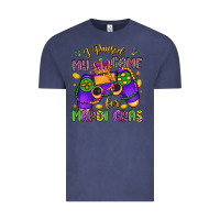 Vintage Denim i paused my game for mardi gras Vintage Tee - LillyAllenDesigns