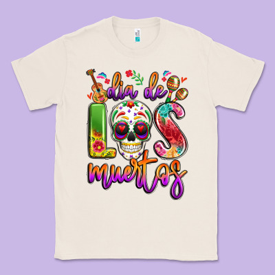Dia De Los Muertos Classic Tee Designed By Lillyallendesigns