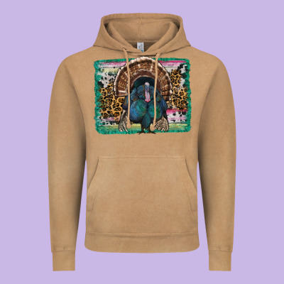Thanksgiving Turkey With Background Vintage Hoodie Designed By Ranaportraitstore