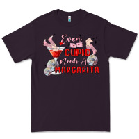 Plum even cupid need a margarita Premium Tee - MaliasSmallBusiness