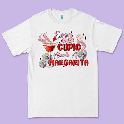 Even Cupid Need A Margarita Premium Tee Designed By Maliassmallbusiness