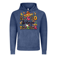 Vintage Denim nacho average teacher Vintage Hoodie - LillyAllenDesigns