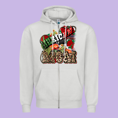 Mexican Mom Zipper Hoodie Designed By Howdyjamesfarm