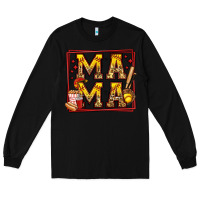 Black softball mama Long Sleeve Tee - Jasminsmagicworld