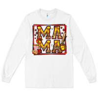 White softball mama Long Sleeve Tee - Jasminsmagicworld