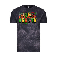 Cloud Black juneteenth free ish since 1865 Vintage Tee - LillyAllenDesigns