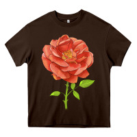 Chocolate Brown all a twitter rose Heavy Core Tee - LillyAllenDesigns