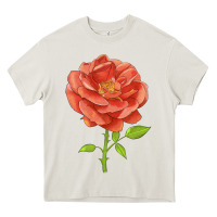 Cream all a twitter rose Heavy Core Tee - LillyAllenDesigns