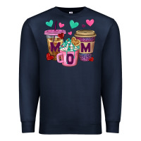Navy Western Mom Coffee Cups Premium Sweatshirt - BundleAndBundleShop