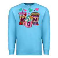 Ocean Blue Western Mom Coffee Cups Premium Sweatshirt - BundleAndBundleShop
