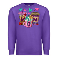 Purple Western Mom Coffee Cups Premium Sweatshirt - BundleAndBundleShop