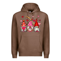 Chestnut valentine's day gnomes Premium Hoodie - OliviaCreatesArt